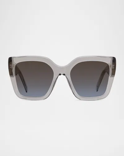 Givenchy Bold Square Acetate Sunglasses In Gray