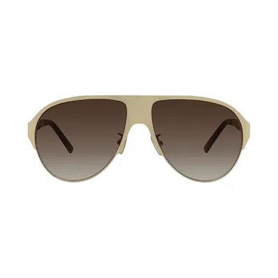 Pre-owned Givenchy Bold Sunglasses 'gold/gradient Brown' | Men's Size 57