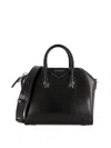 Givenchy Mini Antigona Bag In Box Leather In Black