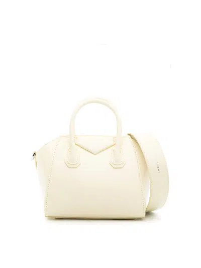 Givenchy Antigona Toy Leather Handbag In White