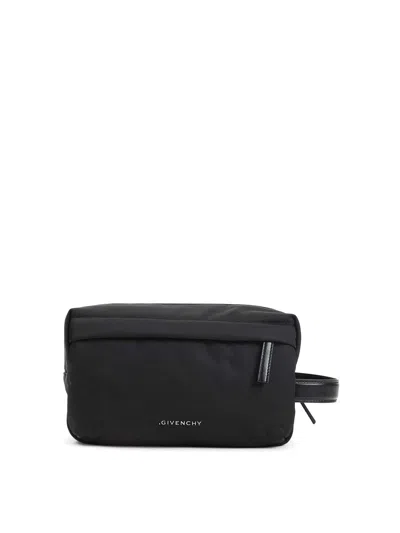 Givenchy Polyamide Wash Bag In Black