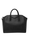 Givenchy Mini Antigona Bag In Grained Leather In Black