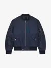 Givenchy Embroidered Bomber Jacket In Blue