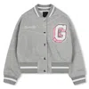 Givenchy Logo-patch Bomber Jacket In Gray