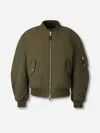Givenchy Logo-print Cotton-blend Bomber Jacket In Green