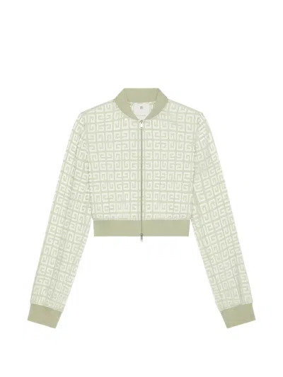 Givenchy Bomber In 4g Jacquard In Green