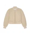 Givenchy Monogram 72 Light Varsity Jacket In Light Beige