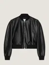 Givenchy Bomber In Nappa Leather In Black