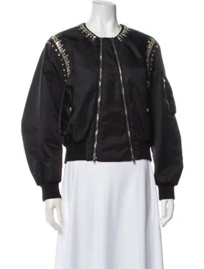 Pre-owned Givenchy Bomber Jacket In Black