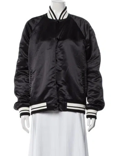 Pre-owned Givenchy Bomber Jacket In Black