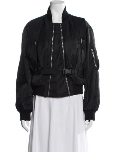 Pre-owned Givenchy Bomber Jacket In Black