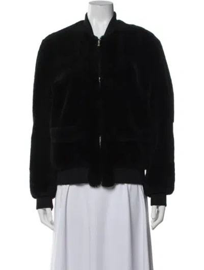 Pre-owned Givenchy Bomber Jacket In Black