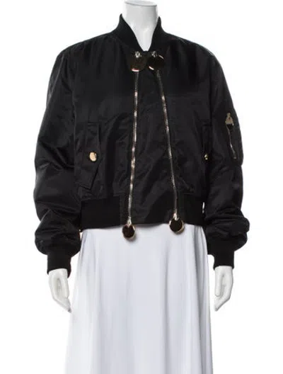 Pre-owned Givenchy Bomber Jacket In Black