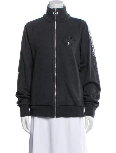 Pre-owned Givenchy Bomber Jacket In Gray