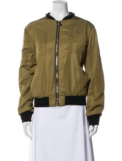 Pre-owned Givenchy Bomber Jacket In Green