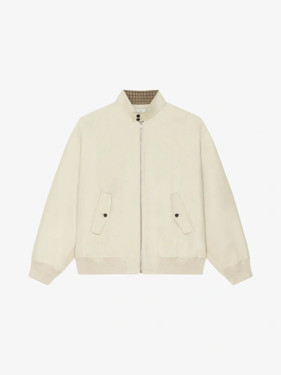 Givenchy Bomber En Coton In Light Beige