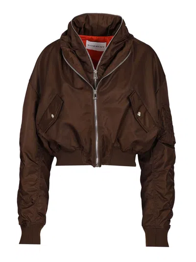 Givenchy Bomber Jacket Jackets Brown