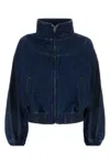 Givenchy Denim Bomber Jacket In Blue