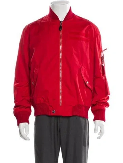 Pre-owned Givenchy Bomber Jacket In Red