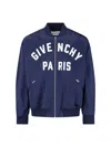Givenchy Bomber Logo In Blue