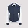 Givenchy Monogram-jacquard Bomber Jacket In Navy White