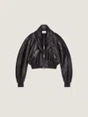 Givenchy Bomber With Zipped Shawl Collar In Nappa Leather