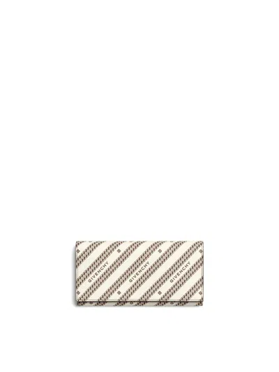 Givenchy Bond Flap Wallet In Sand