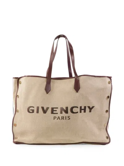 Pre-owned Givenchy Bond Shopper Tote Bag In Neutral