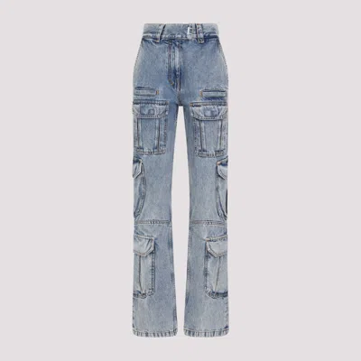 Givenchy Women Light Blue Cargo Denim Cotton Jeans, 27 Luxury Jeans For Women Darveys In Grey