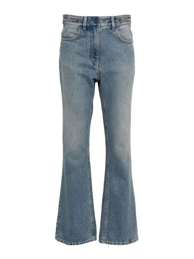 GIVENCHY BOOTCUT JEANS WITH CHAIN DETAILS