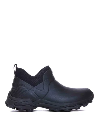 Givenchy Black Bogs Rubber Chelsea Boots In Multi