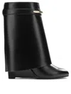 Givenchy Shark Pinch 95 Mid-calf Leather Boots In Multi