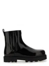 Givenchy Streamlined Leather Ankle Boots In Black