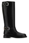 Givenchy Voyou Flat Boots In Leather In Black