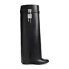 Givenchy High-heeled Boots With Structured Silhouette And Decorative Detail In Black