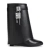 Givenchy Shark Lock Pant 90 Ankle Boots In Black
