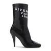 Givenchy Sliced Square Patent Leather Ankle Boots In Black