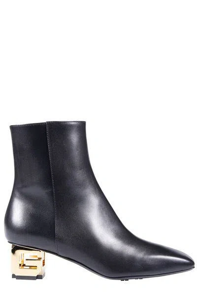 Givenchy G Cube Ankle Boots In Black