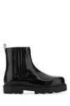 Givenchy Streamlined Leather Ankle Boots In Black