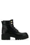 Givenchy Trekker Leather Combat Boots In Black