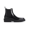 Givenchy Man Black Smooth Leather Chelsea Boot In Black