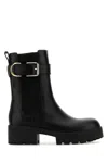 Givenchy Voyou Leather Buckle Chelsea Boots In Black