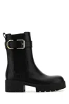 Givenchy Voyou Leather Buckle Chelsea Boots In Black