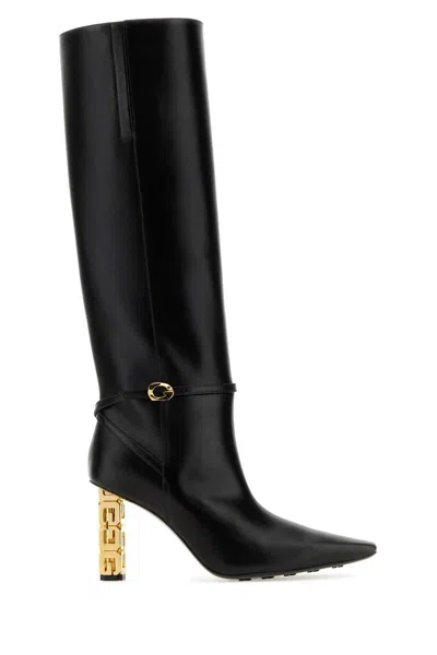 Givenchy Black Leather High Boots
