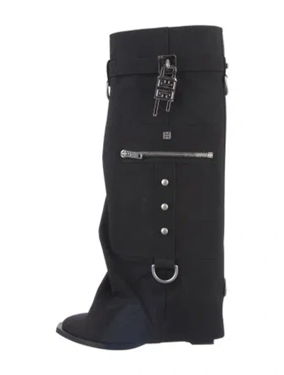 Pre-owned Givenchy Boots In Black/blue