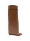 Givenchy Boots Leather Brown In Brown