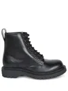 Givenchy Chunky Sole Round Toe Leather Ankle Boots In Multi