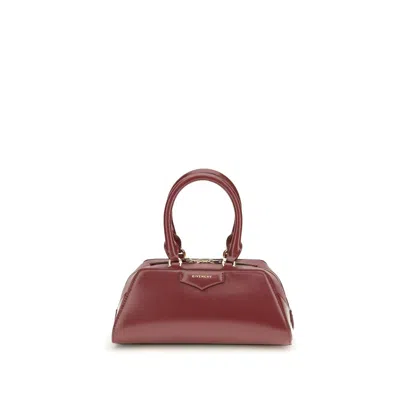 Givenchy Bordeaux Calf Leather Bos Taurus Shoulder Bag In Red