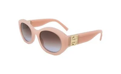 Givenchy Bordeaux Gradient Oval Ladies Sunglasses Gv400911 73t 52 In Burgundy