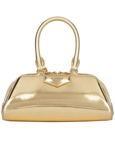 GIVENCHY ANTIGONA EAST-WEST MINI LAMINATED LEATHER BAG